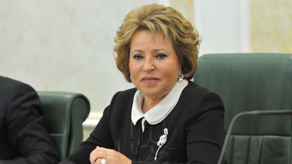Председатель Совета Федерации Валентина Матвиенко - 俄羅斯衛星通訊社