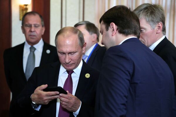 俄联邦总统普京在参加“亚太经合组织”峰会期间 - 俄罗斯卫星通讯社