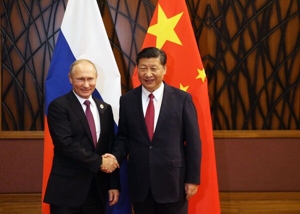 俄聯邦普京與中國國家主席習近平在越南峴港市的“亞太經合組織”峰會期間進行會面 - 俄羅斯衛星通訊社