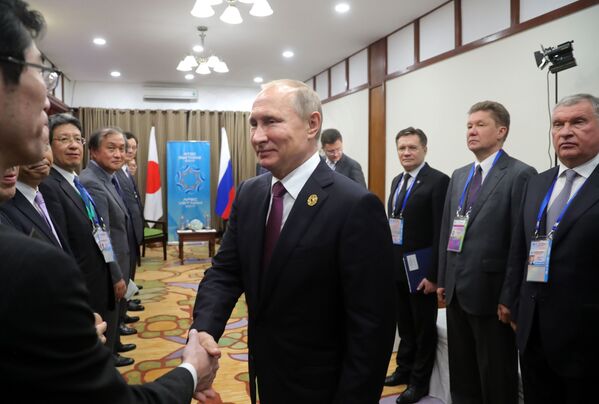 俄聯邦總統普京在前往越南舉行的“亞太經合組織”峰會 - 俄羅斯衛星通訊社