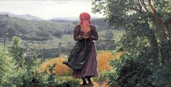 奧地利畫家1860年作品《被期待的人》畫中女孩手中驚現iPhone手機 - 俄羅斯衛星通訊社