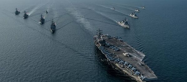 美国发演习视频:三艘美航母出现在韩国海岸 美国发演习视频:三艘美航母出现在韩国海岸 - 俄罗斯卫星通讯社