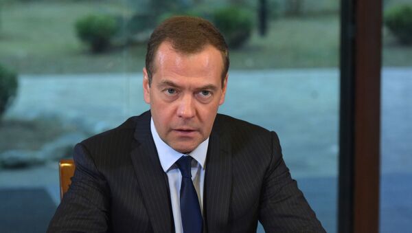 Председатель правительства РФ Дмитрий Медведев - 俄罗斯卫星通讯社