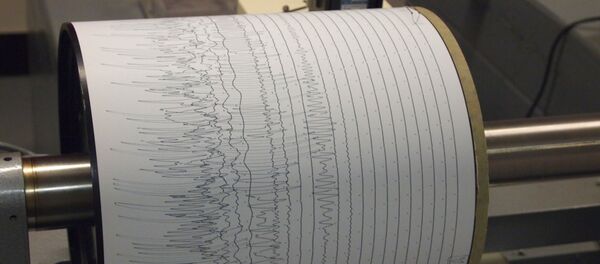 Сейсмограф, фиксирующий землетрясение - 俄罗斯卫星通讯社