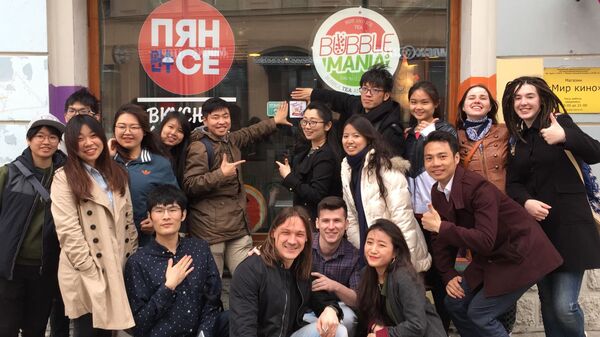 “灰摩卡”的線下交流活動 - 俄羅斯衛星通訊社