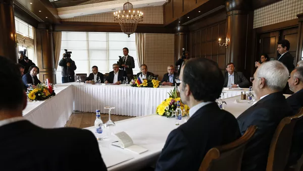 俄羅斯、土耳其和伊朗外長在安塔利亞舉行的三方會談 - 俄羅斯衛星通訊社