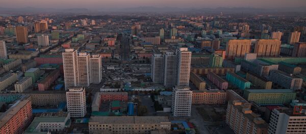 A general view of the Pyongyang skyline from the landmark Juche tower - 俄罗斯卫星通讯社
