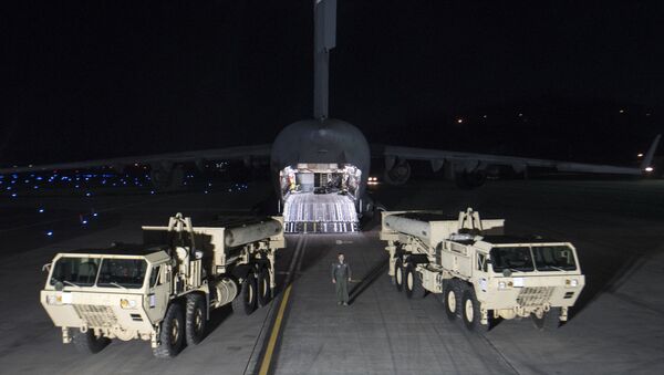 Terminal High Altitude Area Defense (THAAD) missile defense system arrive at Osan air base in Pyeongtaek, South Korea - 俄羅斯衛星通訊社