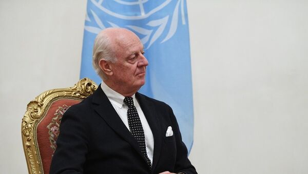 联合国秘书长叙利亚问题特使德米斯图拉 - 俄罗斯卫星通讯社