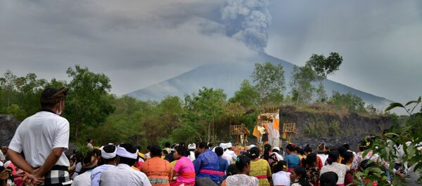 巴厘岛阿贡火山爆发 巴厘岛阿贡火山爆发 - 俄罗斯卫星通讯社