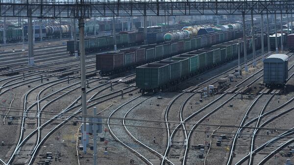 俄中计划将集装箱列车长度增加到65节换算车 - 俄罗斯卫星通讯社