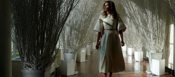 美国第一夫人揭秘白宫圣诞节装饰（视频） - 俄罗斯卫星通讯社