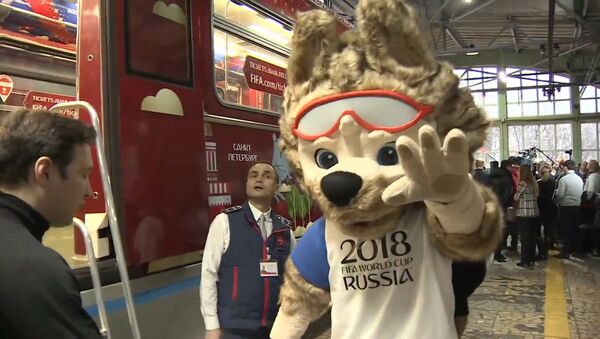 莫斯科地铁推出2018年世界杯主题列车 - 俄罗斯卫星通讯社