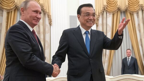 Президент РФ В. Путин встретился с премьером Госсовета КНР Ли Кэцяном - 俄罗斯卫星通讯社