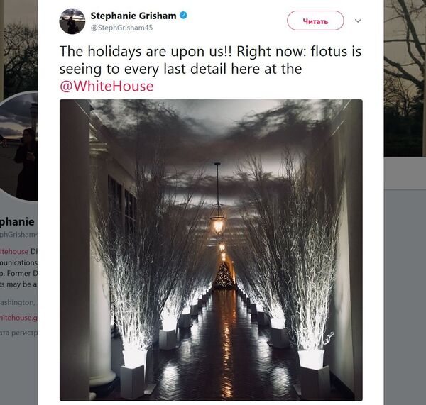 美国第一夫人装扮的白宫“吓坏”网民 美国第一夫人装扮的白宫“吓坏”网民 - 俄罗斯卫星通讯社