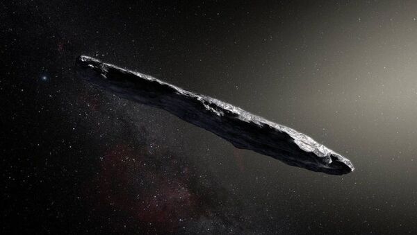 Artist’s concept of interstellar asteroid 1I/2017 U1 (‘Oumuamua) - 俄罗斯卫星通讯社