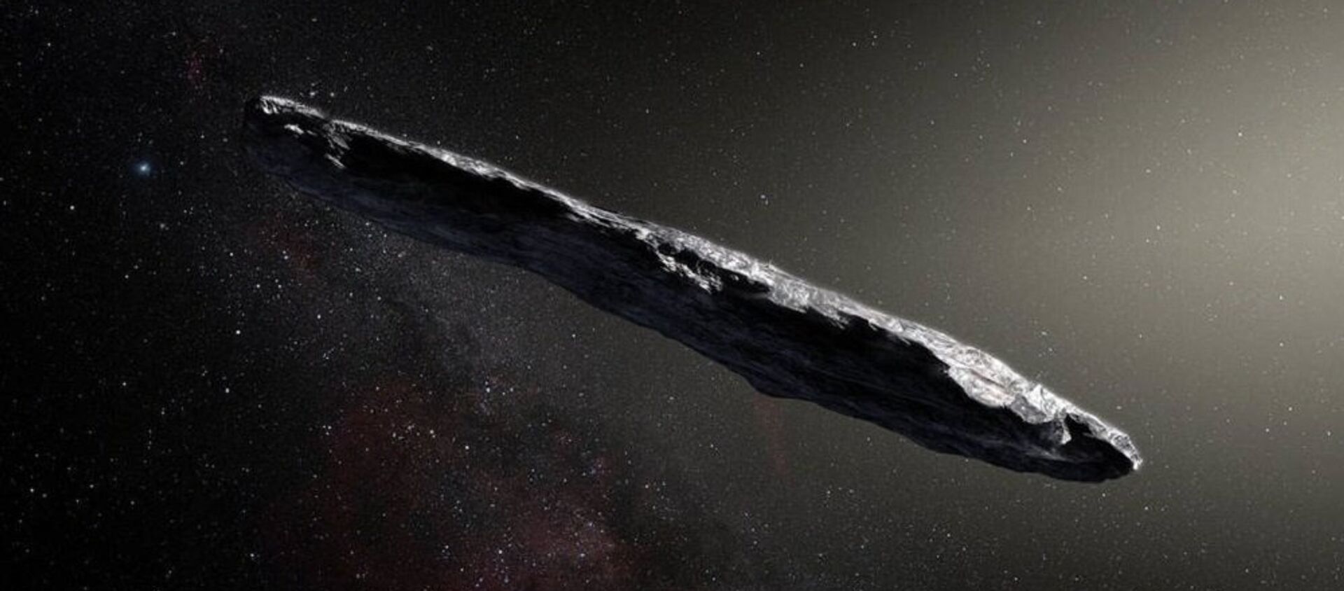 Artist’s concept of interstellar asteroid 1I/2017 U1 (‘Oumuamua) - 俄罗斯卫星通讯社, 1920, 14.04.2020