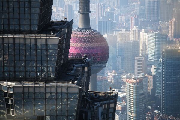 上海“東方之珠”電視塔與金茂大廈 - 俄羅斯衛星通訊社