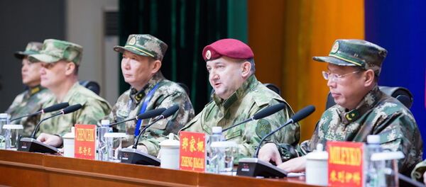 俄近卫军与中国武警特种部队联合演习在中国银川拉开帷幕 - 俄罗斯卫星通讯社