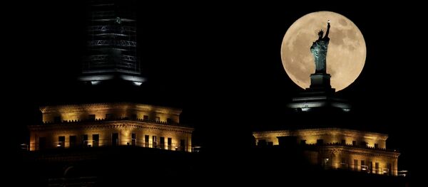 在各国的超级月亮 - 俄罗斯卫星通讯社