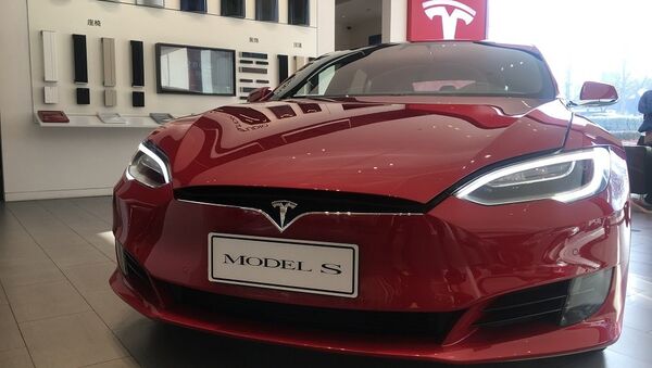 Автомобиль Tesla Model S - 俄罗斯卫星通讯社