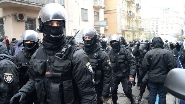 基輔示威者阻止警方搜捕薩卡什維利 - 俄羅斯衛星通訊社