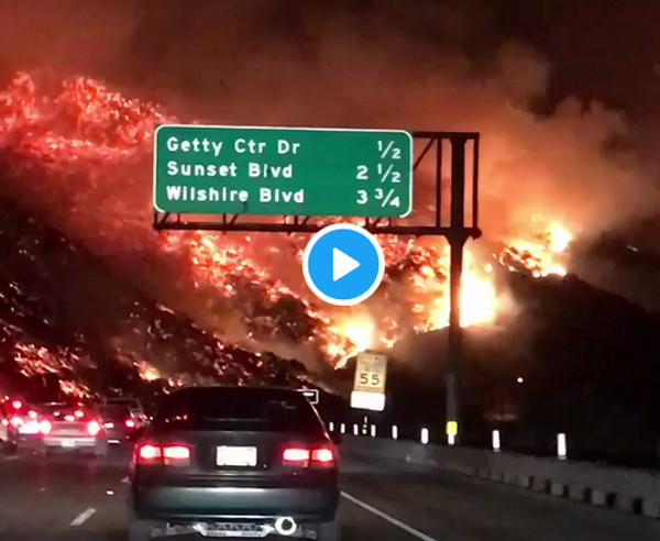 实拍加州火灾场景 网友：真正的地狱 - 俄罗斯卫星通讯社