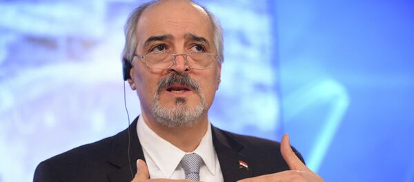 Глава делегации правительства на московской межсирийской встрече по урегулированию кризиса Башар Аль-Джаафари Глава делегации правительства на московской межсирийской встрече по урегулированию кризиса Башар Аль-Джаафари - 俄罗斯卫星通讯社