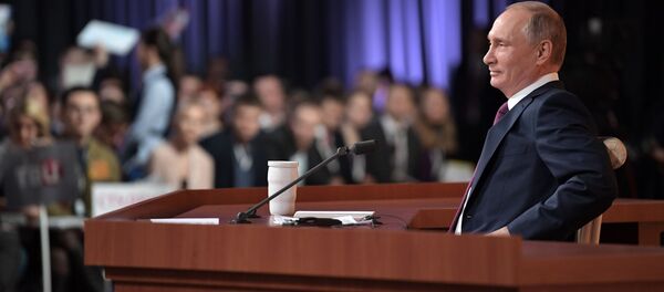 今年了解普京记者会内容的俄公民人数创新高 今年了解普京记者会内容的俄公民人数创新高 - 俄罗斯卫星通讯社