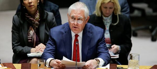 美國國務卿蒂勒森 美國國務卿蒂勒森 - 俄羅斯衛星通訊社