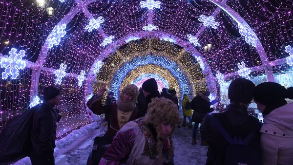 莫斯科市长：每年光临首都圣诞节活动的人为1000万多 - 俄罗斯卫星通讯社