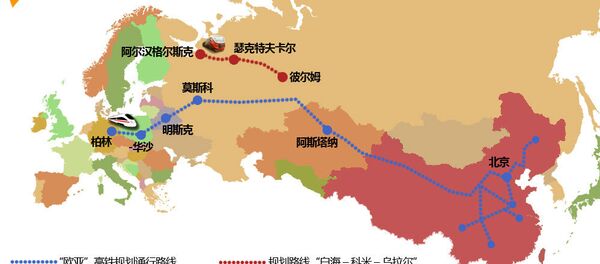 一带一路与欧亚经济联盟未来的对接路线图 一带一路与欧亚经济联盟未来的对接路线图 - 俄罗斯卫星通讯社