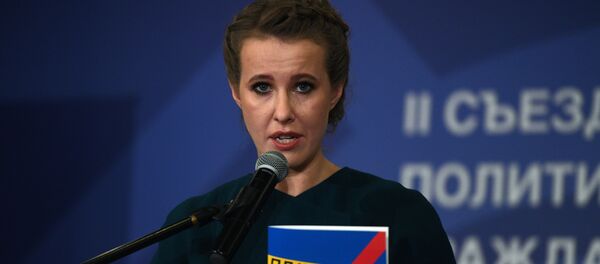 俄女主持人克谢尼娅•索布恰克 - 俄罗斯卫星通讯社