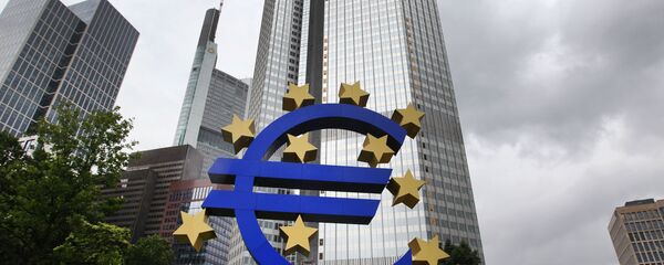 Здание Европейского Центробанка во Франкфурте-на-Майне в Германии - 俄罗斯卫星通讯社