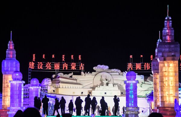第十九屆中俄蒙國際冰雪節上的遊客 - 俄羅斯衛星通訊社