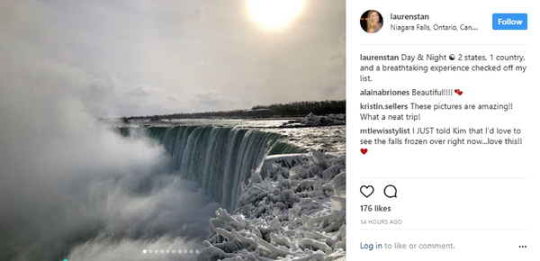 “冰凍的”尼亞加拉瀑布 - 俄羅斯衛星通訊社