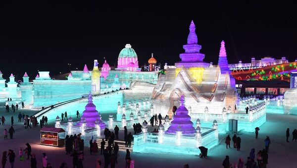 中国哈尔滨国际组合冰冰雕比赛 - 俄罗斯卫星通讯社