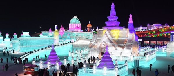 中國哈爾濱國際組合冰冰雕比賽 - 俄羅斯衛星通訊社