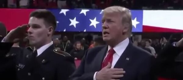 特朗普忘了美国国歌歌词 - 俄罗斯卫星通讯社