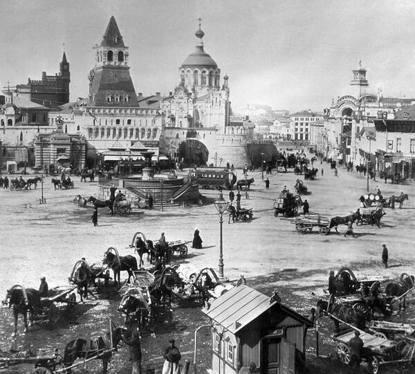 莫斯科盧比揚卡廣場，1899年。 - 俄羅斯衛星通訊社