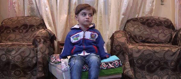 叙利亚儿童正在克服军事伤害给他们造成的人生苦难 - 俄罗斯卫星通讯社