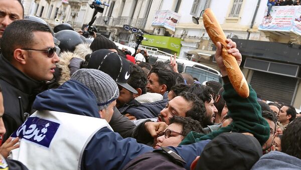 突尼斯反政府抗议 - 俄罗斯卫星通讯社