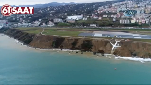 土耳其一架飞机陷入陆地边缘（视频） - 俄罗斯卫星通讯社