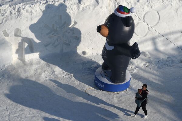 2018年冬季残奥会吉祥物充气雕像 - 俄罗斯卫星通讯社