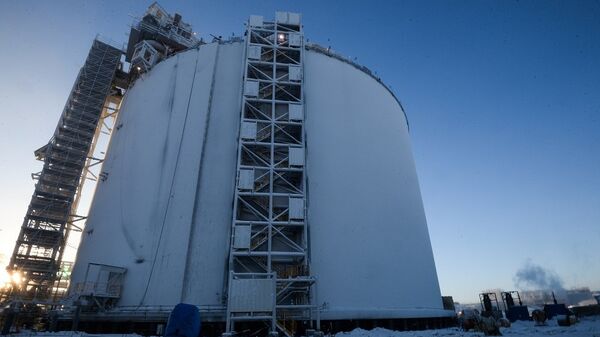 正在建设中的液化天然气生产工厂贮藏器(亚马尔) - 俄罗斯卫星通讯社