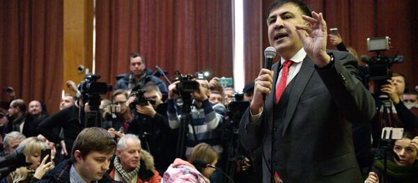 萨卡什维利称波罗申科违反边境规定并建议对其审判 - 俄罗斯卫星通讯社