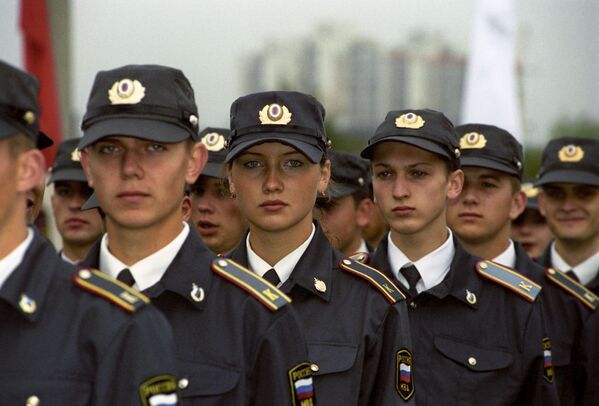 俄羅斯內務部的軍事學員 - 俄羅斯衛星通訊社
