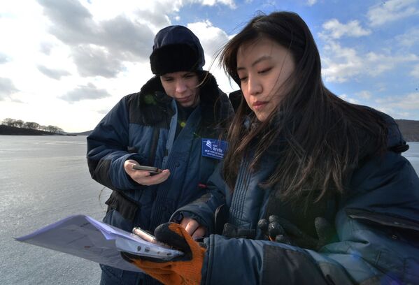 滨海边疆区国际冰上运动学校的大学生们 - 俄罗斯卫星通讯社