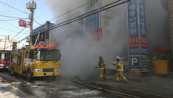 媒體：韓國醫院火災致31人死亡 - 俄羅斯衛星通訊社