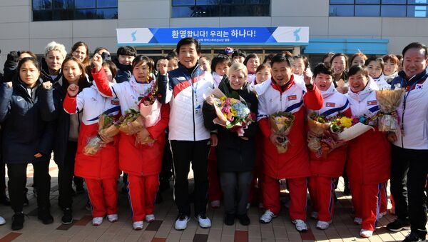 спортсмены северной Кореи - 俄羅斯衛星通訊社
